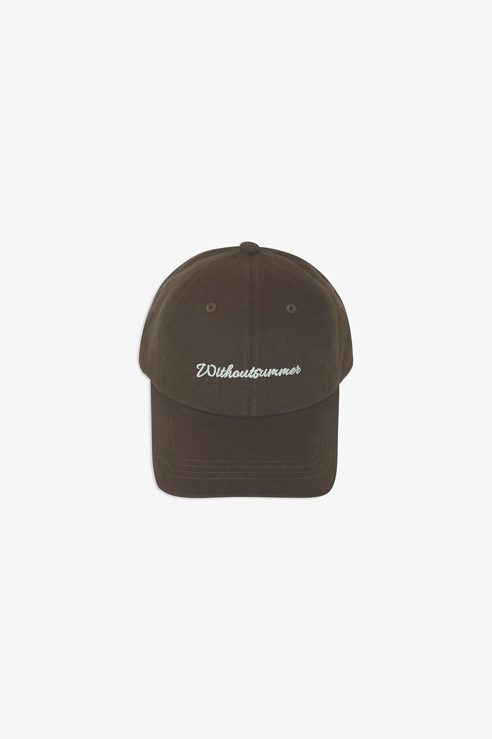 Lettering ball cap_brown
