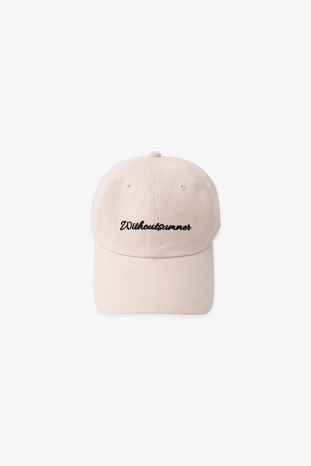 Lettering ball cap_natural