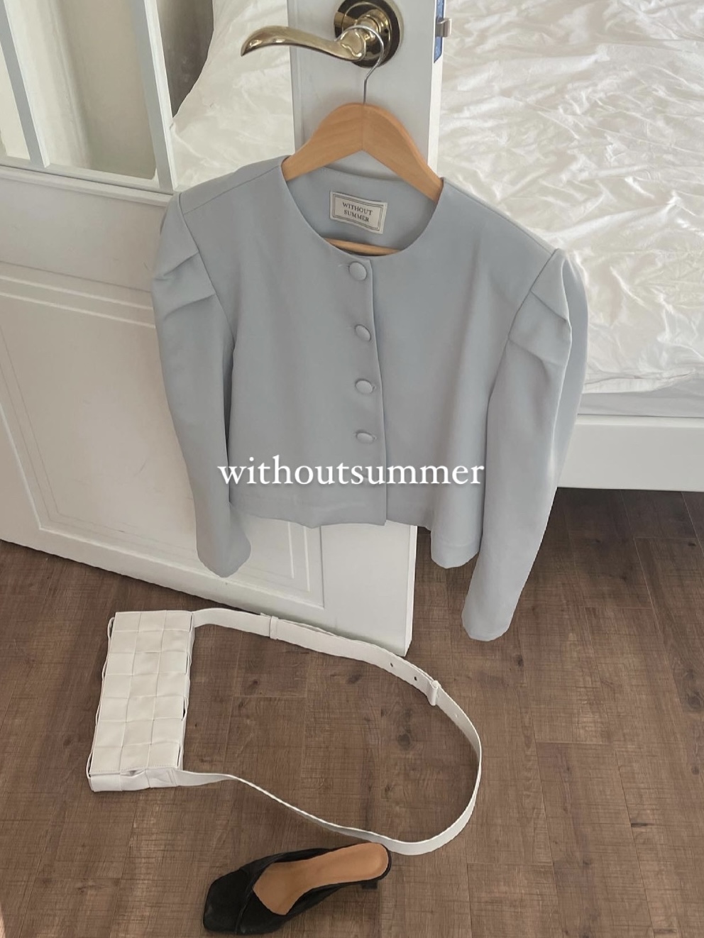 [withoutsummer] bean jacket blouse