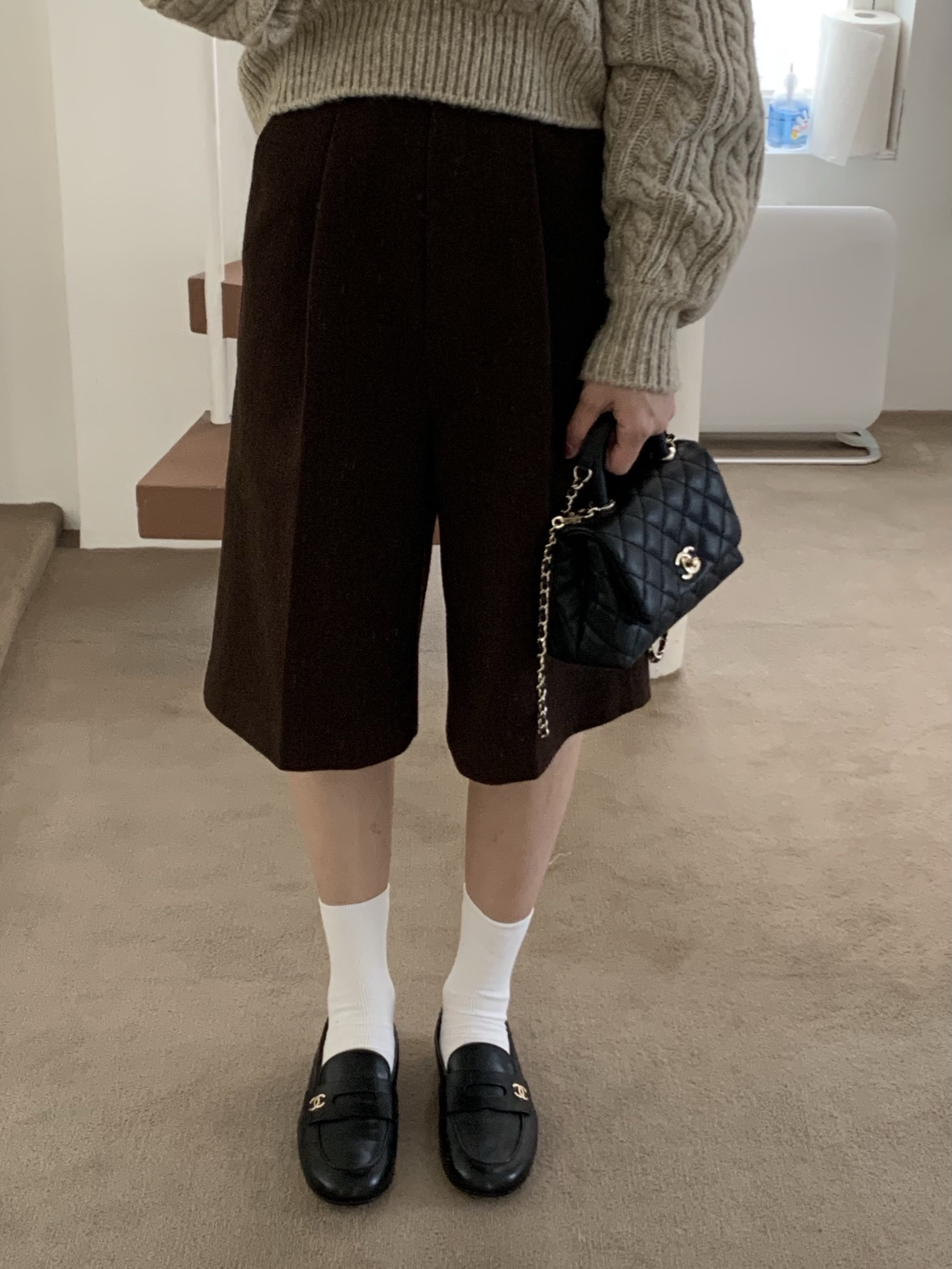 wool half pants