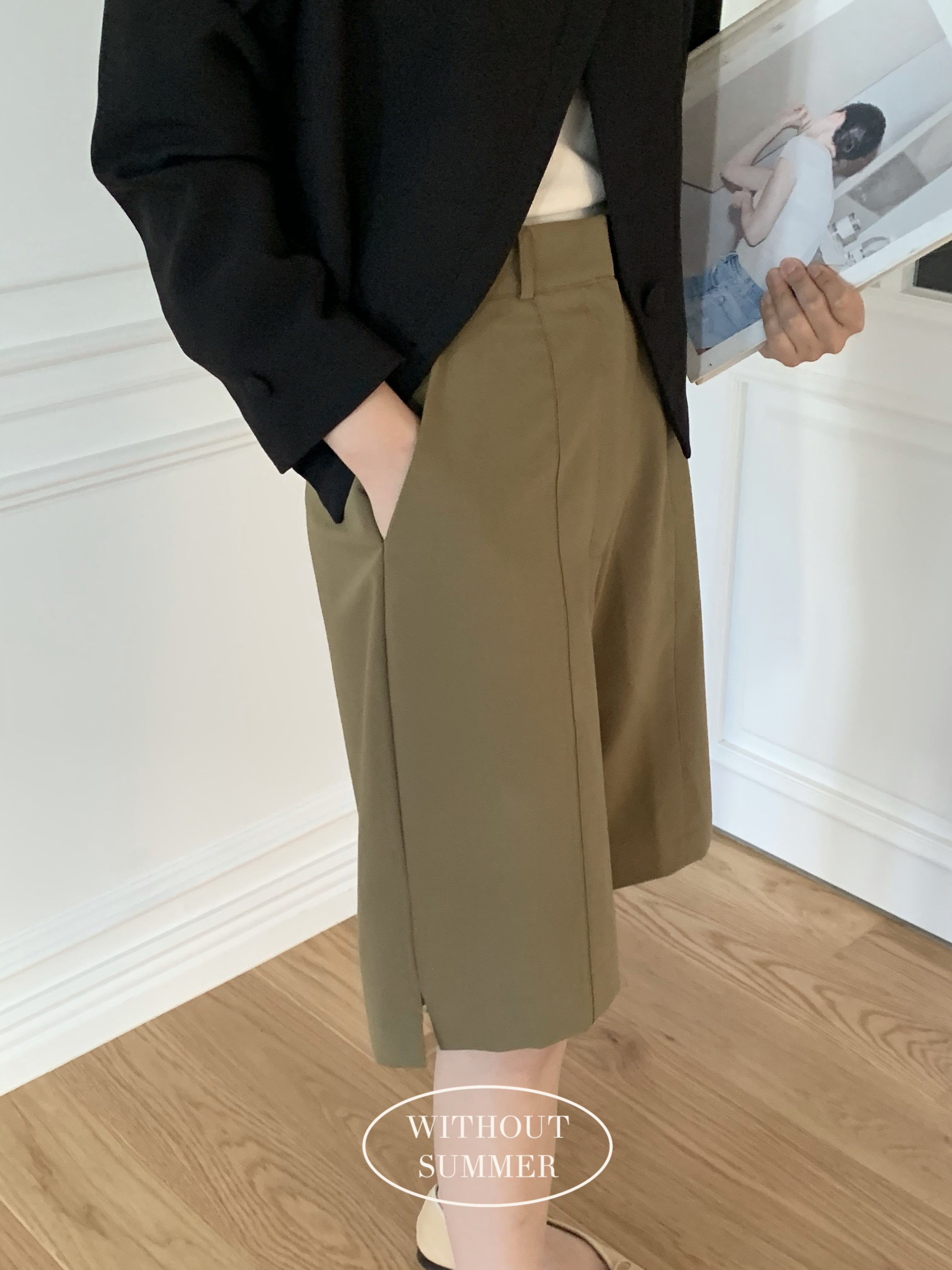 [withoutsummer] almond pants