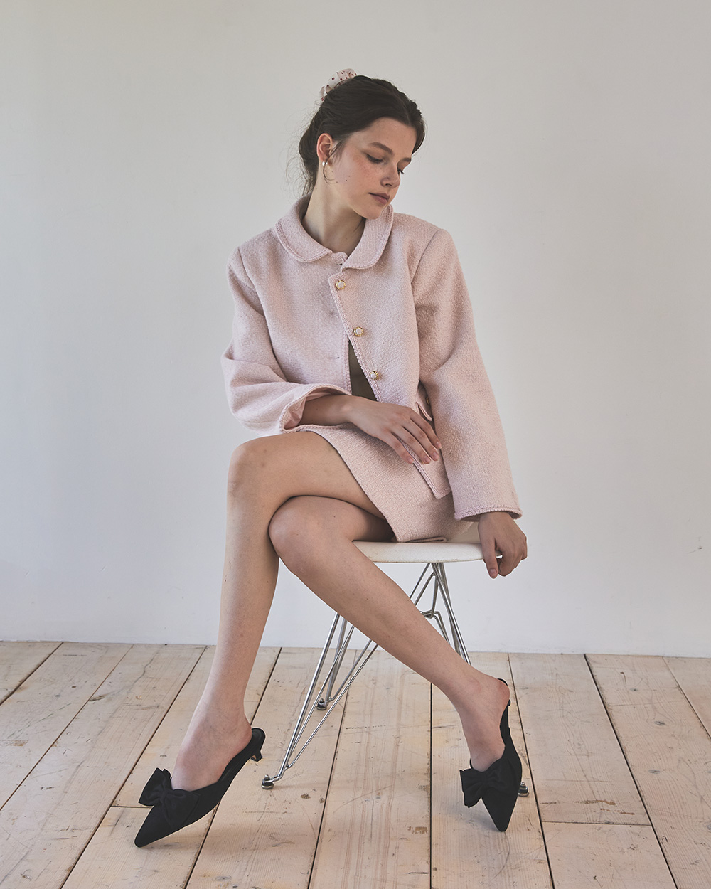 Blanc tweed jacket_pink