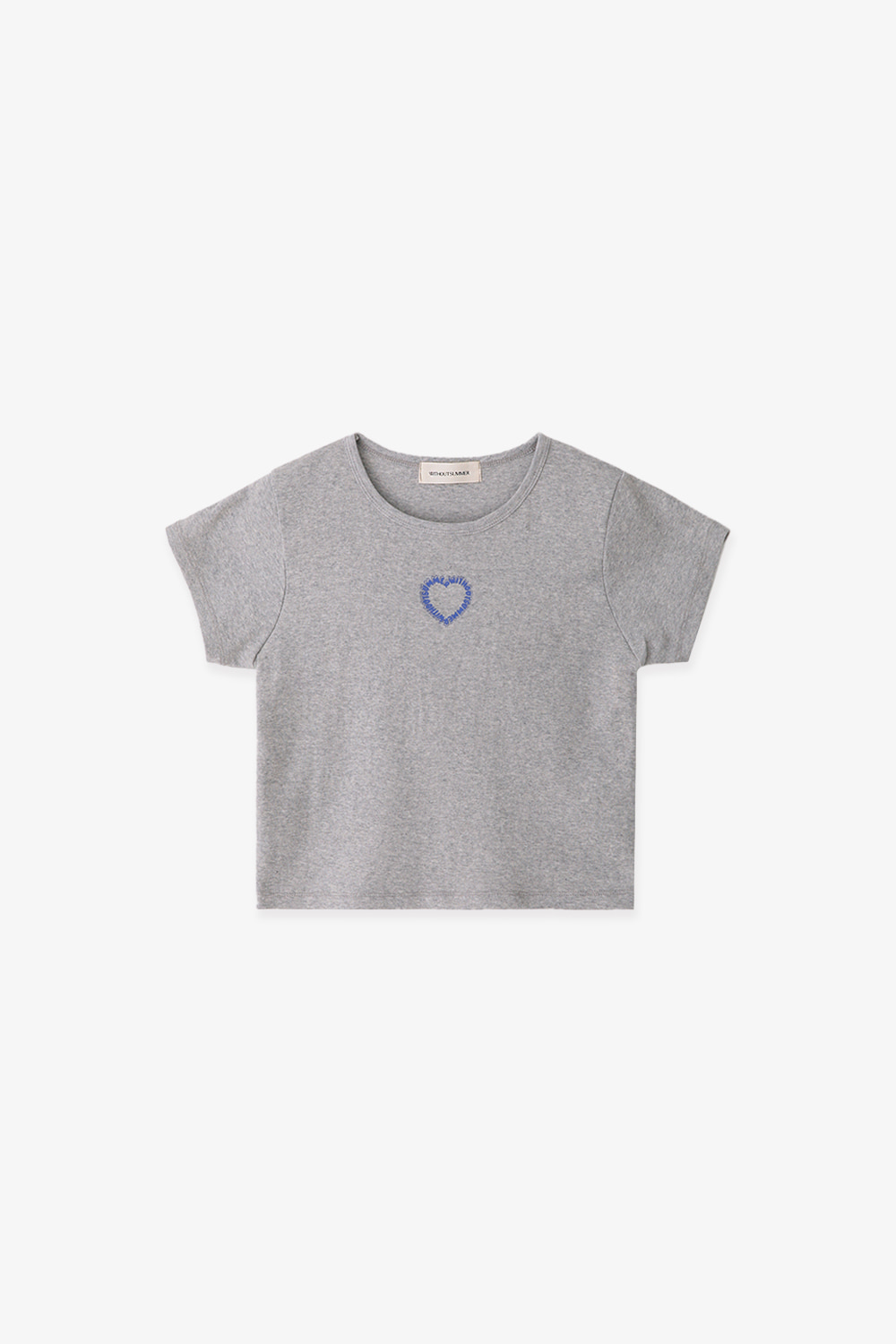Heart lettering t-shirt_gray