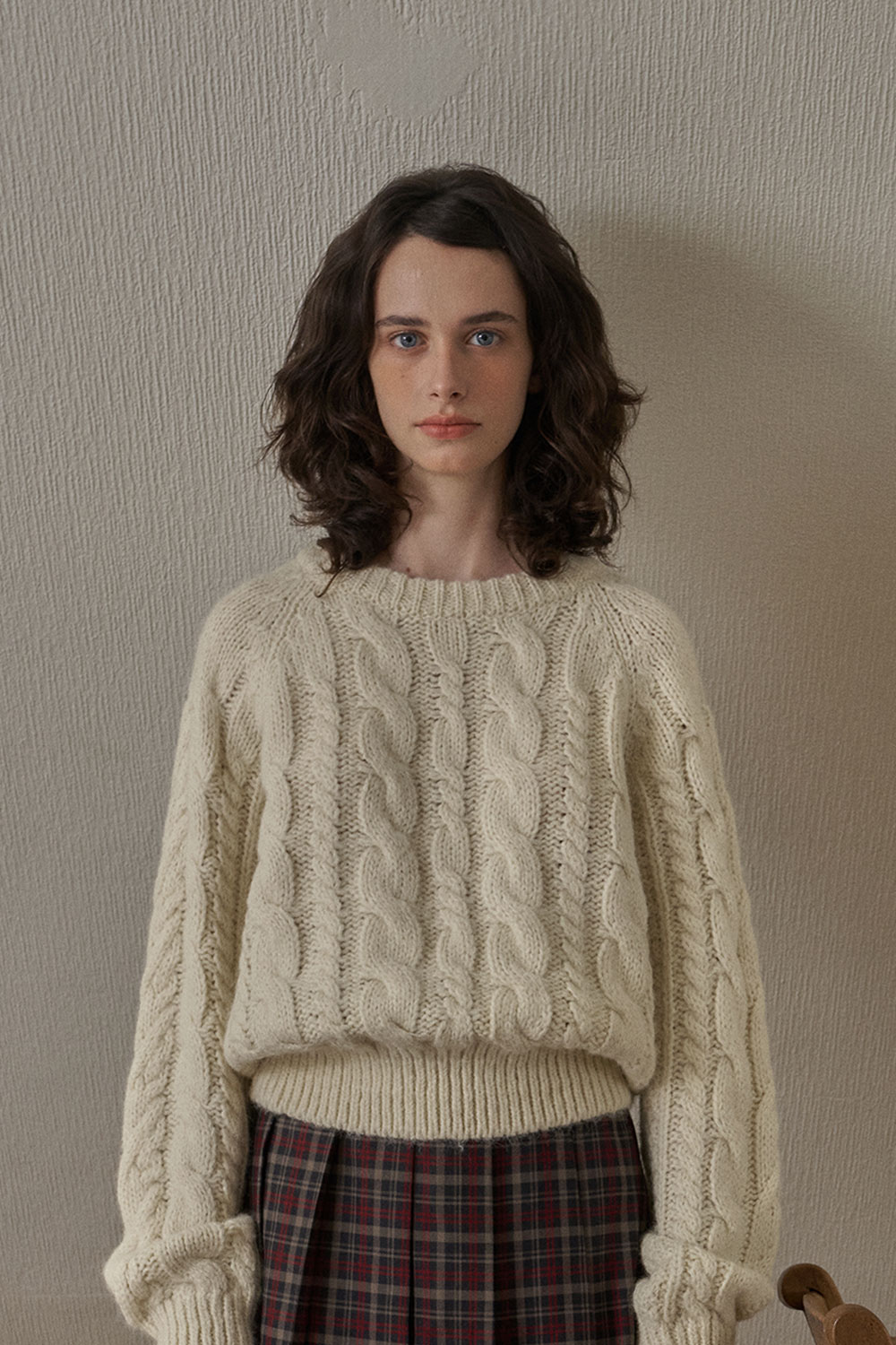 Robin cable knit_ivory